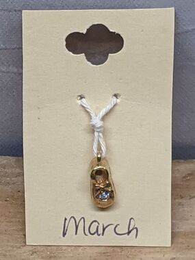 March Birthstone Shoe Charm